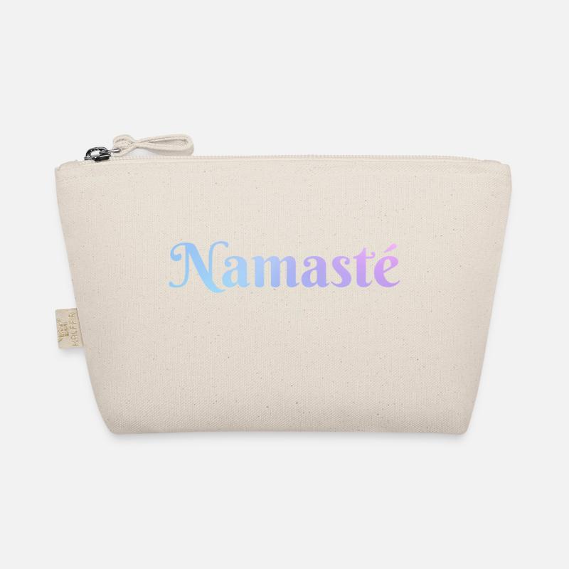 Namaste lettering with magic gradient Organic Pouch