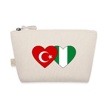 Turquie Nigeria Flag Heart - Trousse biologique - nature - Devant