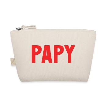 PAPY. FÊTE DES PÈRES. BONNE FÊTE PAPY. JE T'AIME. - Trousse biologique - nature - Devant