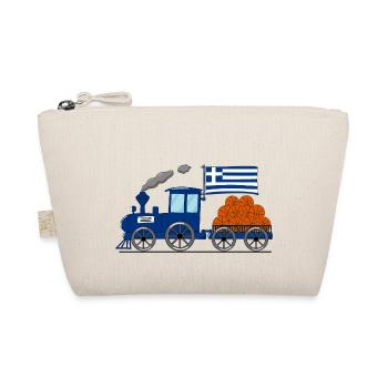 Greece Flag Basketball Railway - Organic Pouch - nature - Front