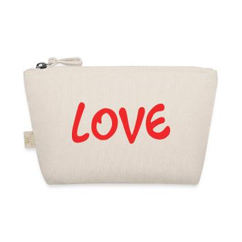 VALENTINE'S DAY. Bachelorette party. I LOVE YOU. I LOVE YOU. LOVE - Organic Pouch - nature - Front