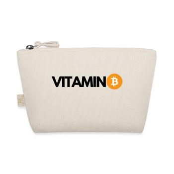 Krypto VITAMIN B Bitcoin BTC - Bio-Täschchen - Natur - Vorne