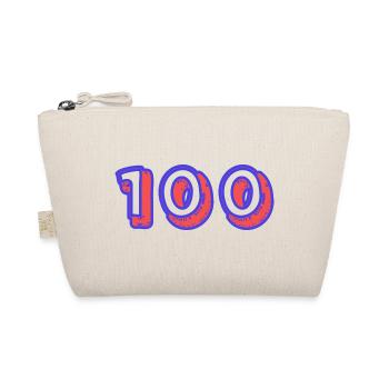 100. 100 JAHRE. 100-JÄHRIGES JUBILÄUM. 100. GEBURTSTAG - Bio-Täschchen - Natur - Vorne