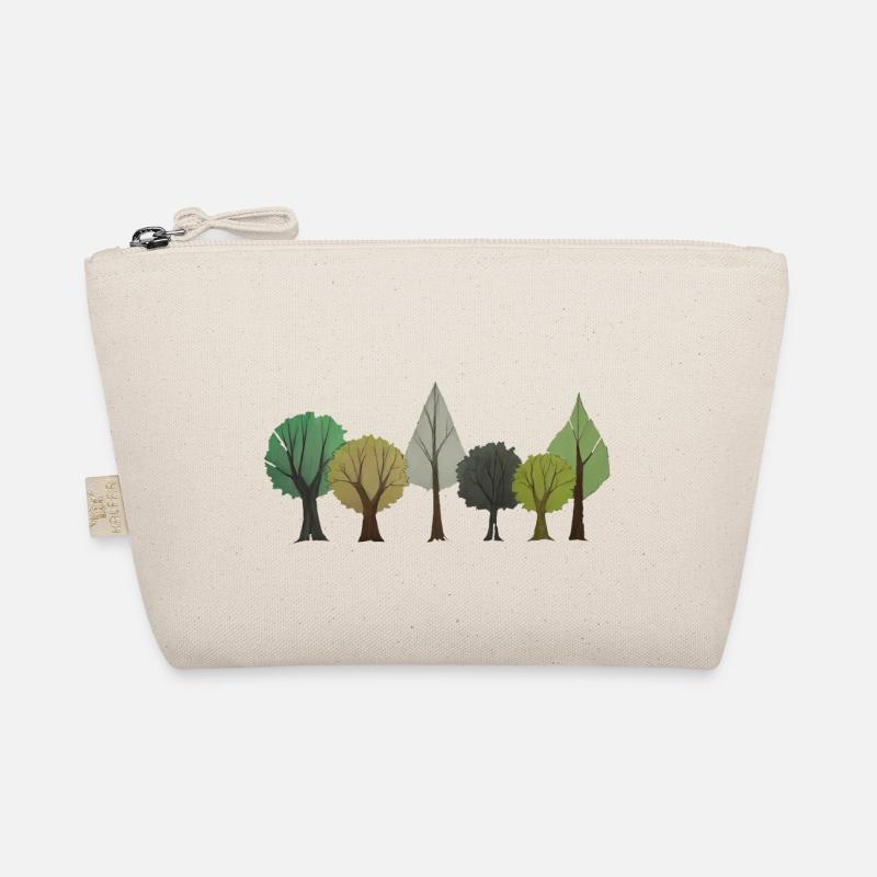 Trees Deciduous Forest Drawing Organic Pouch