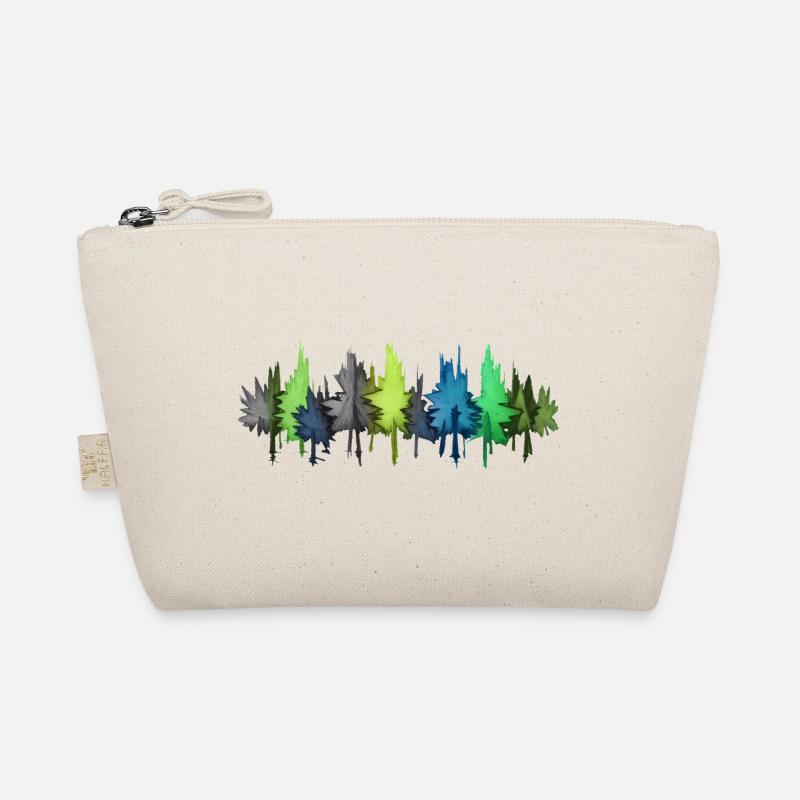 Bunter Wald Bäume bunt - Bio-Täschchen - Natur