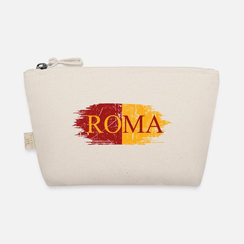 Roma Rom Römer Fußball - Bio-Täschchen - Natur