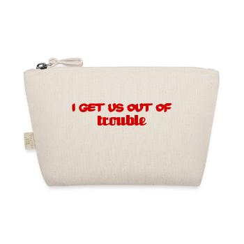 i get us out of trouble - rot - Bio-Täschchen - Natur - Vorne