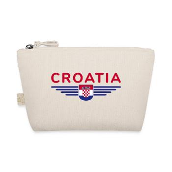 Ich liebe Kroatien, Eleganz Stil Design T-Shirt - Bio-Täschchen - Natur - Vorne