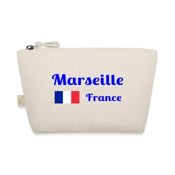 Marseille France- Stylish prints - Organic Pouch - nature - Front