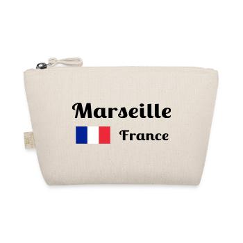 Marseille France- Stylish prints - Organic Pouch - nature - Front