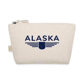 Alaska Fan T-Shirt – USA-Style - Bio-Täschchen - Natur - Vorne