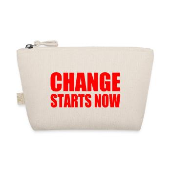 Change starts now - Bio-Täschchen - Natur - Vorne