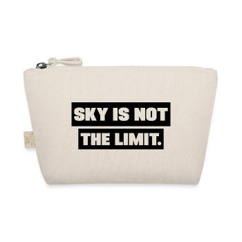 Sky is not the Limit motivation Sayings - Bio-Täschchen - Natur - Vorne