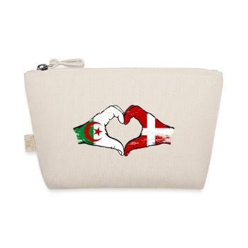 Algérie Danemark drapeau mains forme de coeur utilisé - Trousse biologique - nature - Devant