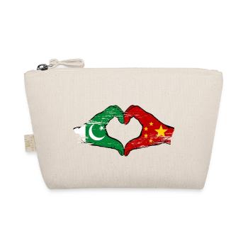 Pakistan Chine drapeau mains forme de coeur utilisé - Trousse biologique - nature - Devant