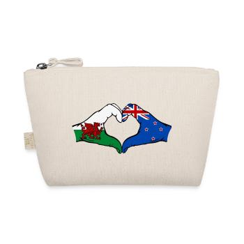Pays de Galles Nouvelle-Zélande drapeau mains forme coeur - Trousse biologique - nature - Devant