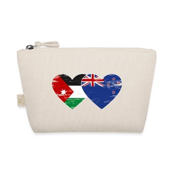 Jordanie Nouvelle-Zélande Drapeau Coeur Utilisé - Trousse biologique - nature - Devant
