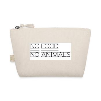 No Food No Animals Typo Statement - Organic Pouch - nature - Front
