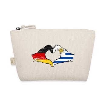 Allemagne Uruguay drapeau mains coeur utilisé - Trousse biologique - nature - Devant