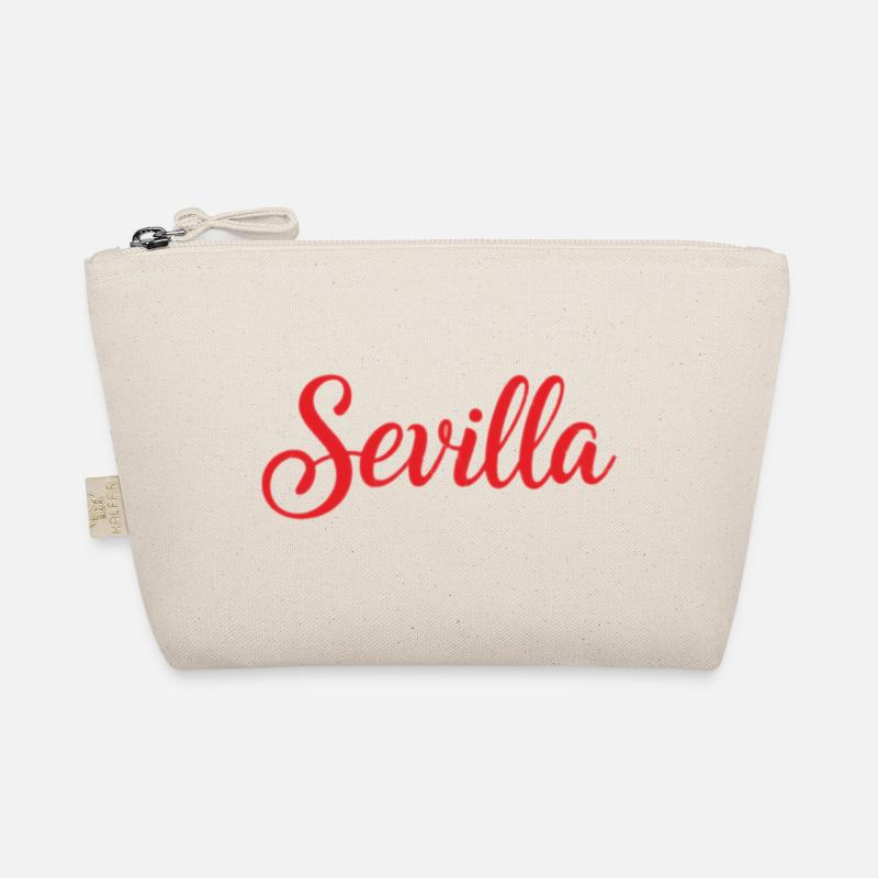 Sevilla Script Rot Pinsel Bio-Täschchen