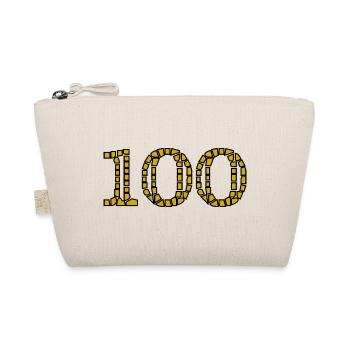 100. 100 JAHRE. 100-JÄHRIGES JUBILÄUM. GEBURTSTAG 100 - Bio-Täschchen - Natur - Vorne