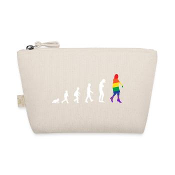 Evolution from baby to transgender / gay - Organic Pouch - nature - Front