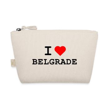 Ich liebe Belgrade - I love Belgrade - Bio-Täschchen - Natur - Vorne