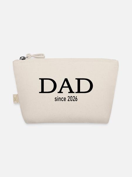 Dad since 2026 - Organic Pouch - nature - Front