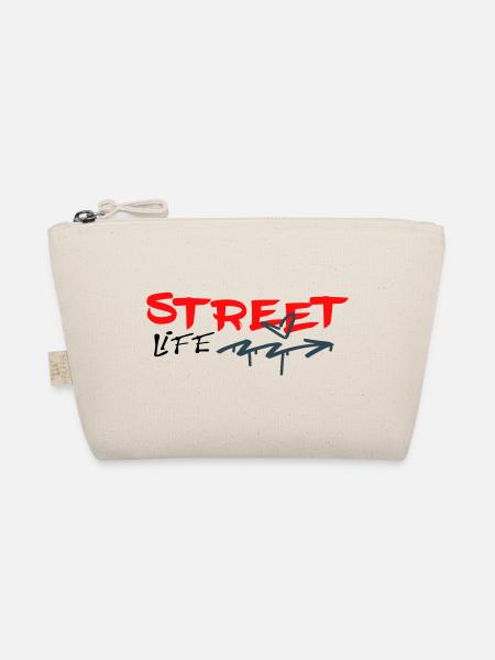 Street Life Graffiti  - Bio-Täschchen - Natur - Vorne