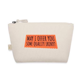 Puis-je vous offrir un peu d’ironie de qualité, Lustiger Spruch - Trousse biologique - nature - Devant