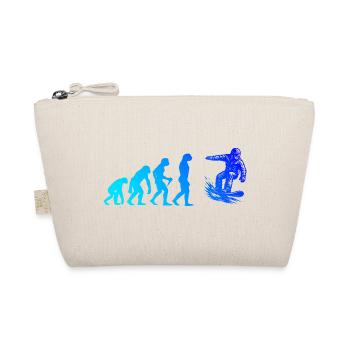 Modernes Snowboard Artwork - Bio-Täschchen - Natur - Vorne