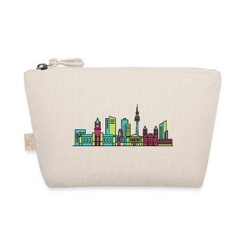 Leeds City Skyline Town Hall Modern Line Art - Organic Pouch - nature - Front