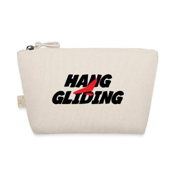 Intense Red Hang Gliding Graphic - Organic Pouch - nature - Front