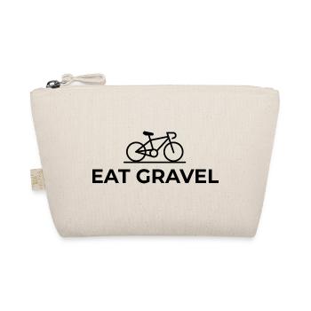 Eat Gravel - Gravel Bike Design - Bio-Täschchen - Natur - Vorne