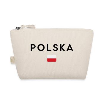 Flag of Poland, elegant minimalist design - Organic Pouch - nature - Front