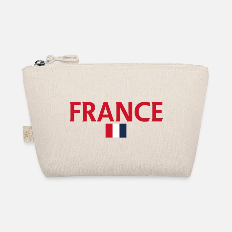Thème du drapeau français : Style tricolore - Trousse biologique - nature
