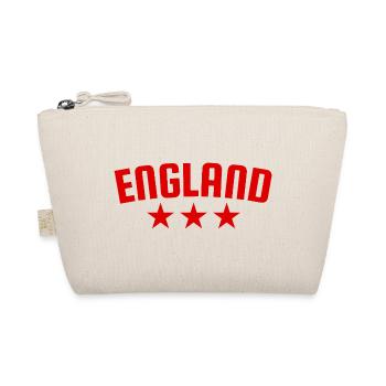England 3 Star Design Red - Organic Pouch - nature - Front