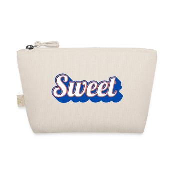 Sweet Retro Schriftzug Vintage - Bio-Täschchen - Natur - Vorne