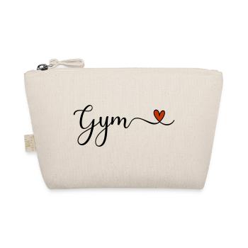 Gym - Fitness lettering with heart - Organic Pouch - nature - Front