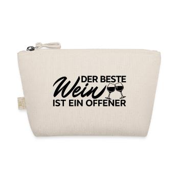Der Beste Wein Offener Spruch Shirt - Bio-Täschchen - Natur - Vorne