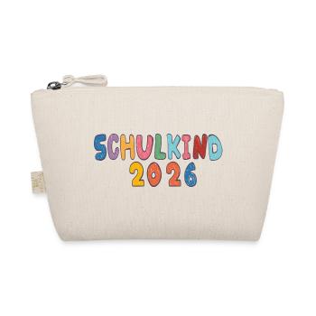 Schulkind 2026  - Bio-Täschchen - Natur - Vorne