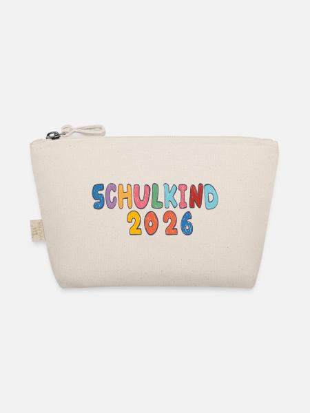 Schulkind 2026 - Bio-Täschchen - Natur