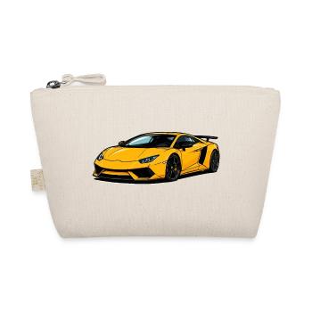 Speedster Supercar jaune - Trousse biologique - nature - Devant