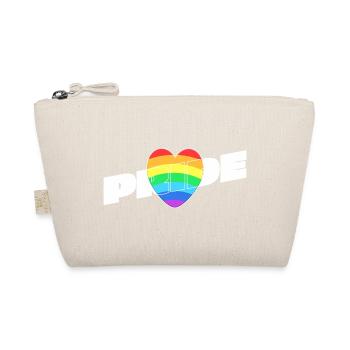 Cœur de la fierté - Rainbow Design - Trousse biologique - nature - Devant