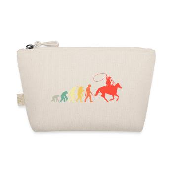 Cowboy Evolution Western Stil Wilder Westen Rodeo - Bio-Täschchen - Natur - Vorne