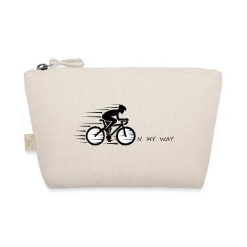On My Way – Fahrrad T-Shirt für Radfahrer - Bio-Täschchen - Natur - Vorne