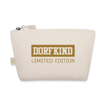 Dorfkind Limited Edition Golden Spruch Design - Bio-Täschchen - Natur - Vorne