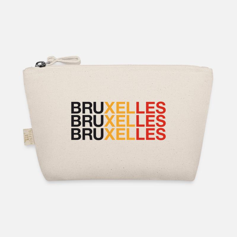 BRUXELLES Brussels - Brussels Belgium Belgian Flag Organic Pouch
