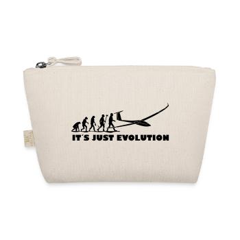 Evolution Segelflugzeug - Bio-Täschchen - Natur - Vorne