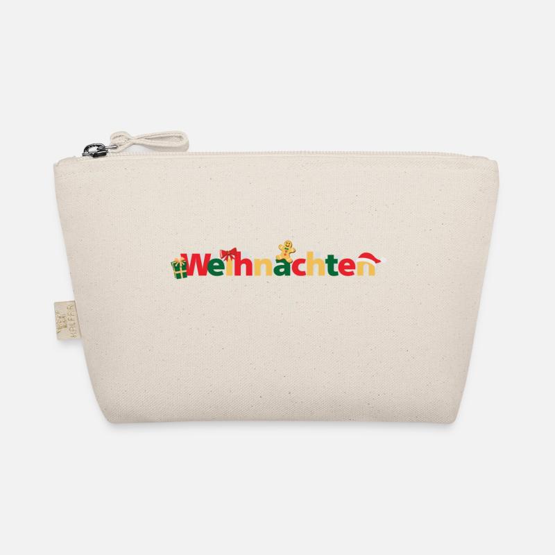 Weihnachten Schriftzug Bio-Täschchen
